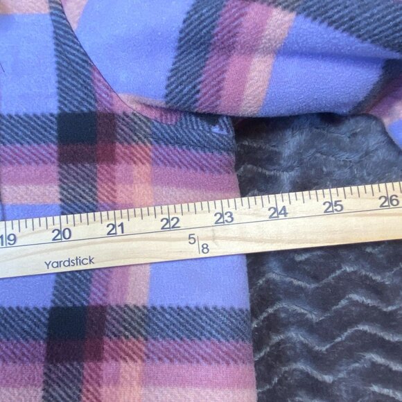 Sage collective  Plaid Button-Up Sherpa-Lined Jacket ,womens size L/G - Picture 9 of 9